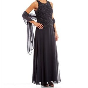 JKARA Steele Blue formal dress. Only worn for 20 minutes and is like brand new.